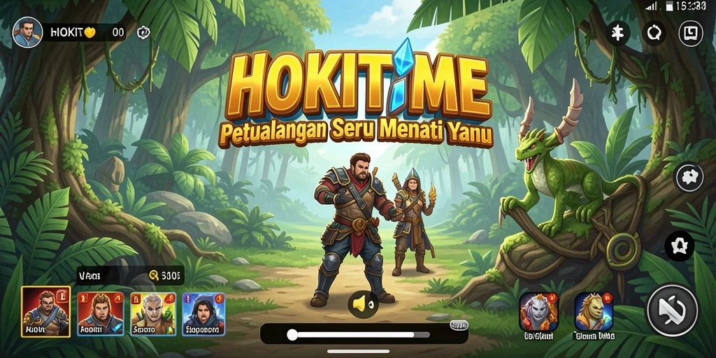 Gameplay HOKITIME yang menampilkan aksi petualangan seru.