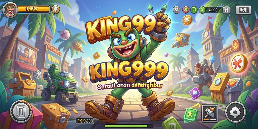 Tampilan gameplay <strong>KING999</strong> yang seru dan penuh warna.