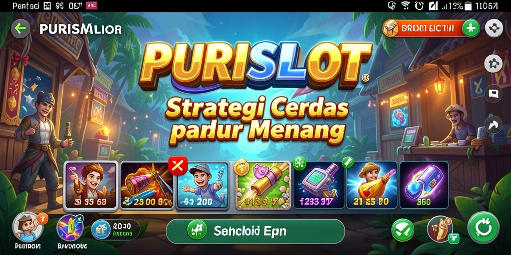 Screenshot gameplay <strong>PURISLOT</strong> menampilkan strategi dalam aksi.