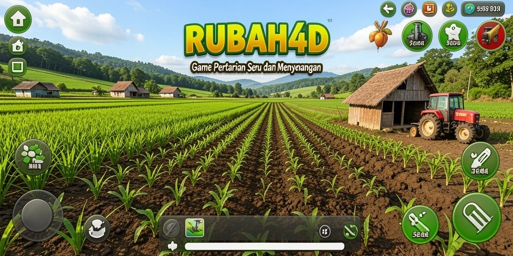 Tampilan gameplay menakjubkan di RUBAH4D dengan aktivitas bertani.