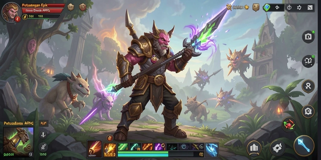 Tampilan gameplay epik dalam SD107 yang memukau.