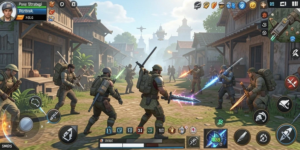 Tampilan gameplay menarik dan strategis dari SM605 yang penuh aksi.